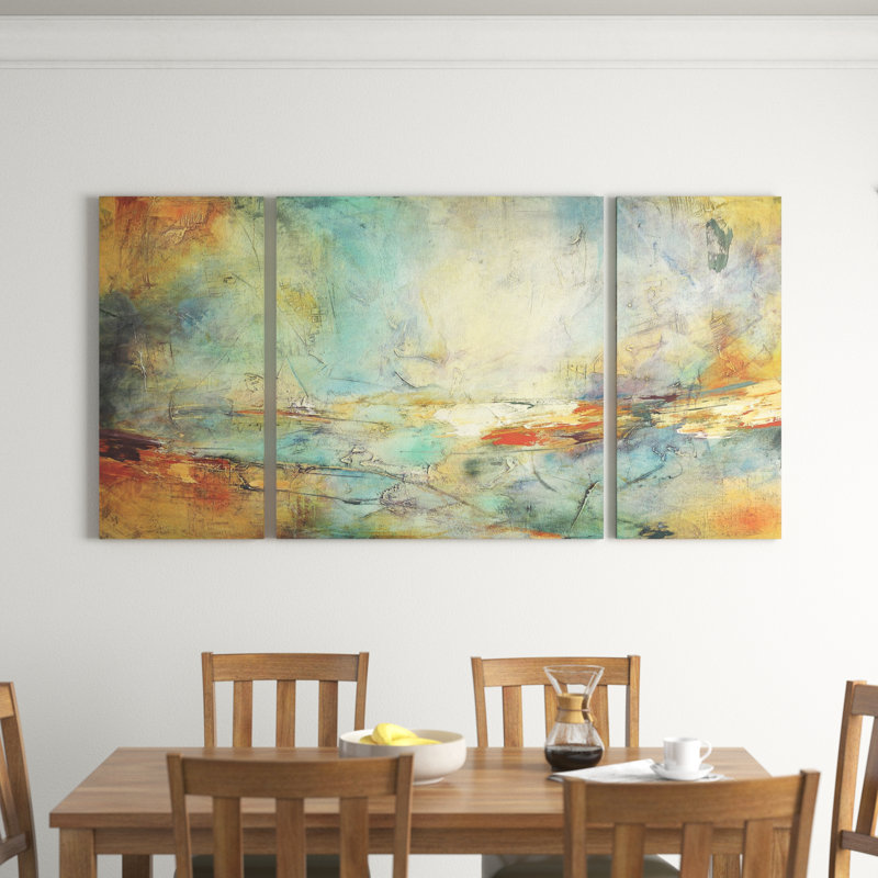 " Eternidad " 3 - Pieces, 40" H x 80" W x 1.5" D