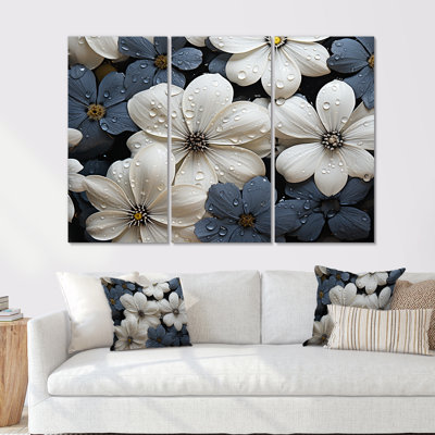Essential Forms Blooms - Violets Canvas Art Set