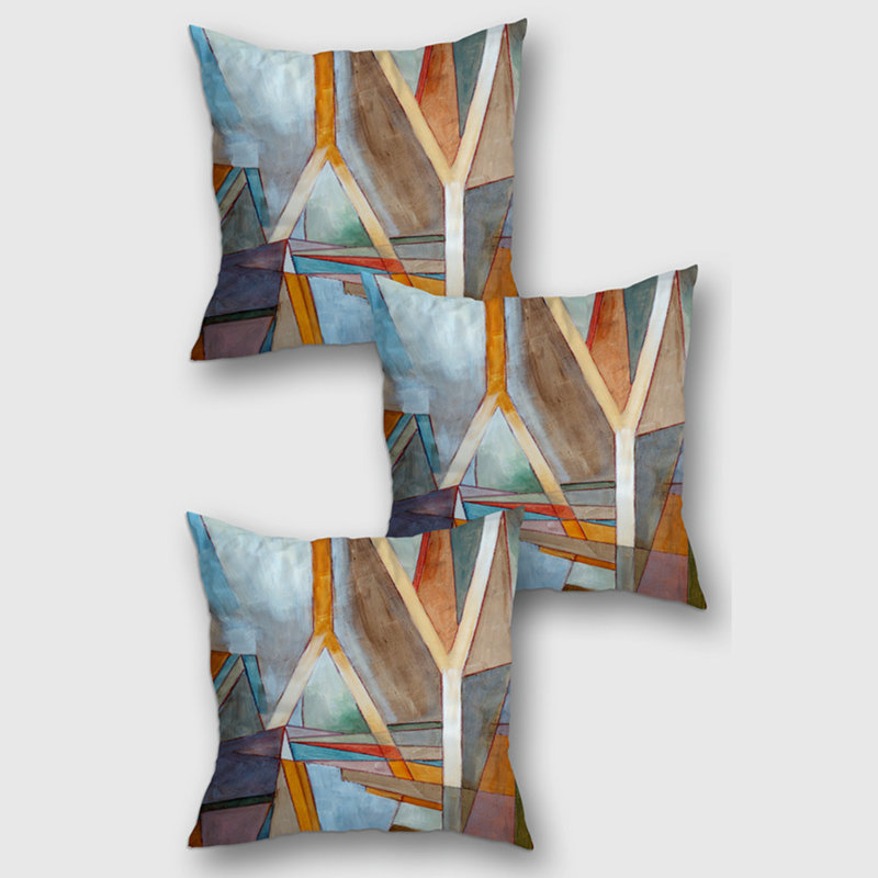 Abstract Reversible Pillow Cover