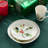 Holly and Vines Christmas Dinner Plates – Set of 4 Stoneware Holiday Plates with Artist-Designed Greenery & Berry Motifs, Elegant Christmas Tableware for Entertaining & Winter Dining