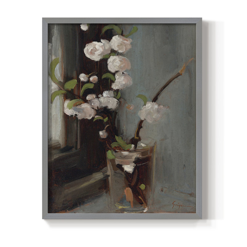 Vintage Floral Print CCCLXIX Framed Print - Solid Wood