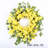 20" Spring Summer Eucalyptus Forsythia Front Door Wreath