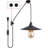 Hanging Lamp With Plug-In Cord - Outdoor Waterproof Pendant Light For Patio - MA6006