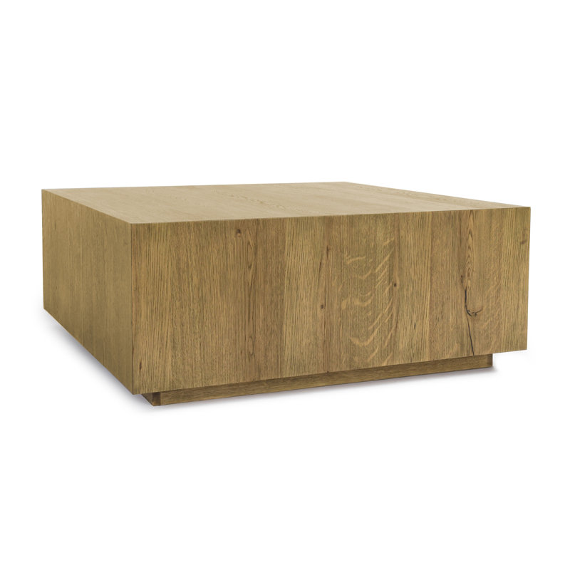 Layne 42" Square Coffee Table, Light Brown