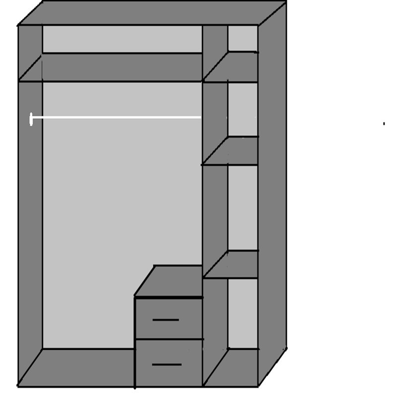 Brayshaw 3 Door Manufactured Wood Wardrobe