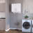 2-Door 2-Shelf Wall Storage Cabinet With Hangers