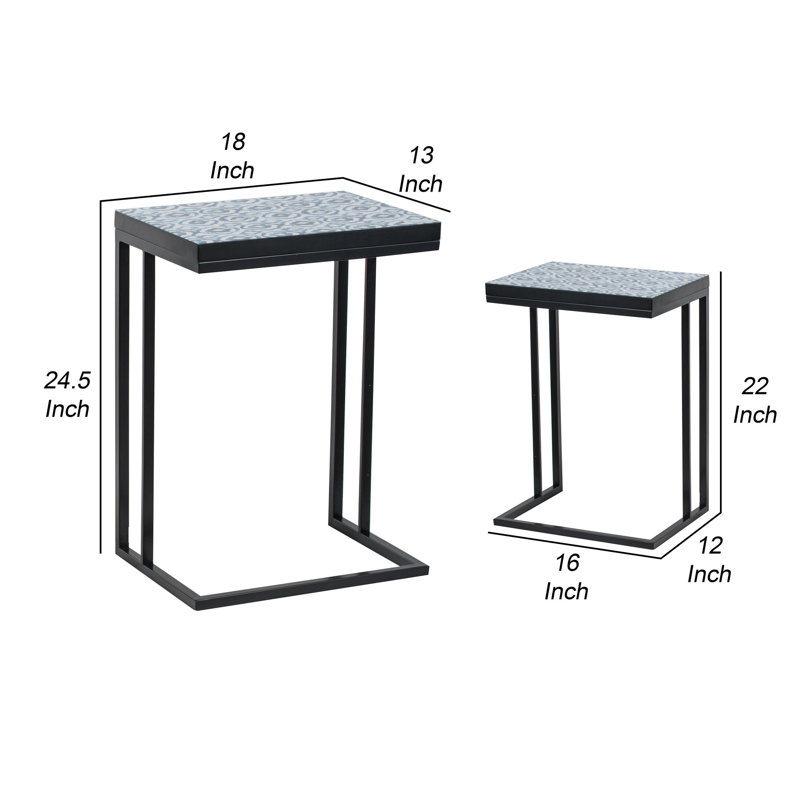 Solid Wood Top Nesting Tables