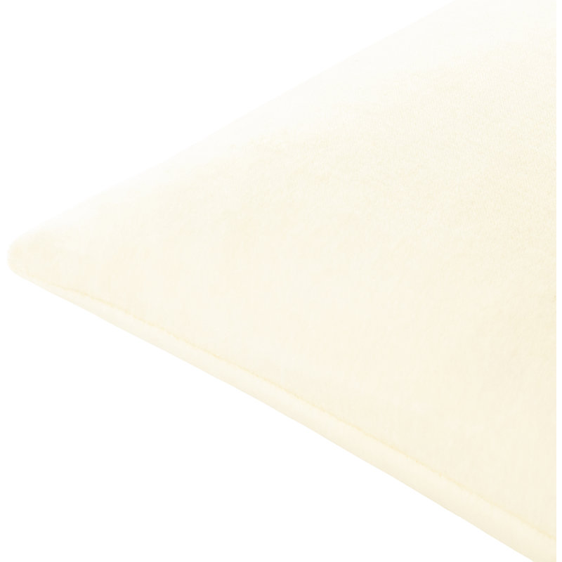 Coussin décoratif Elton, Rectangle 13"H x 20"W, White, Polyester