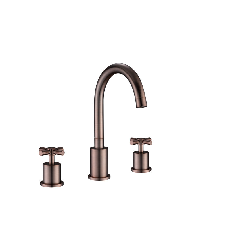 Robinet de salle de bain à poignée double Prima 3, Bronze huilé