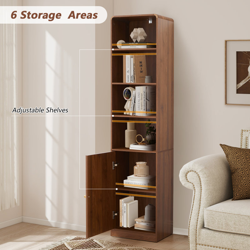 66''H Narrow Bathroom Cabinet Storage