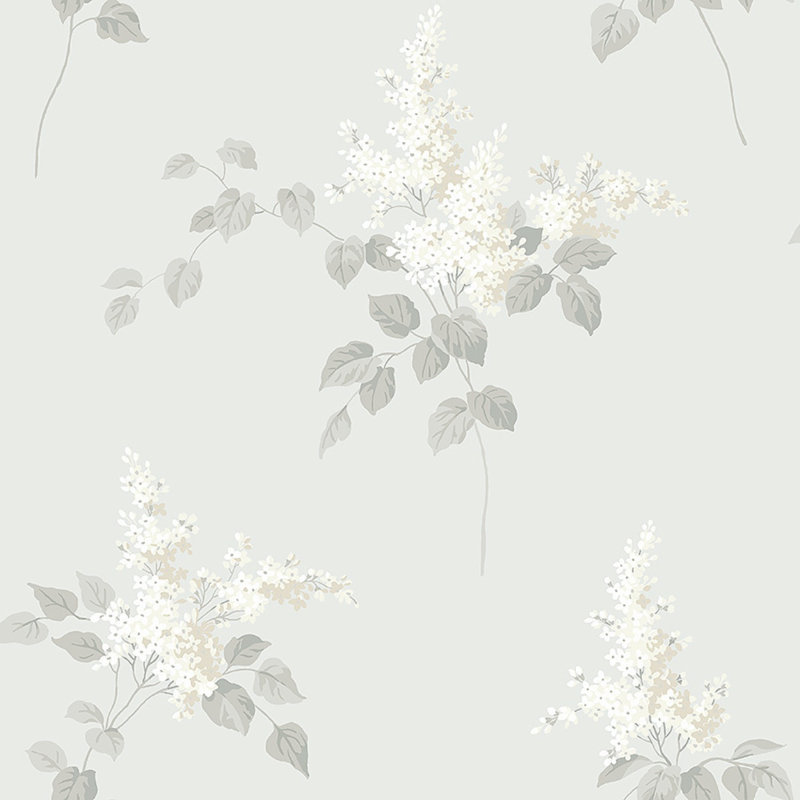 Boråstapeter Lilacs Wallpaper, Gray