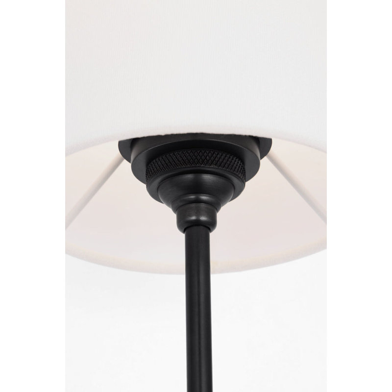 Vendome 26" Single Cordless Sconce with Linen Shade, Bronze