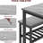 Dining Table Set for 4 Modern Kitchen Table with Chairs and Bench for Small Space 4-Person Dining Room Table Set with Metal Frame and Storage Rack Dinette Set for Apartment