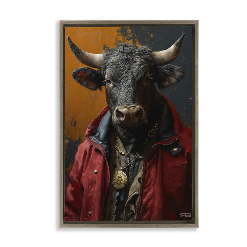 Toile flottante encadrée Street Style par Roozbeh Bahramali, Cadre flottant orme Montalcino, H 31 po x l 21 po