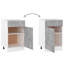  Armoire inférieure à tiroir vidaXL Lyon béton gris 50 x 46 x 81,5 cm-761897113