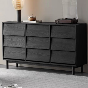 Nine compartments bookcase against wall storage