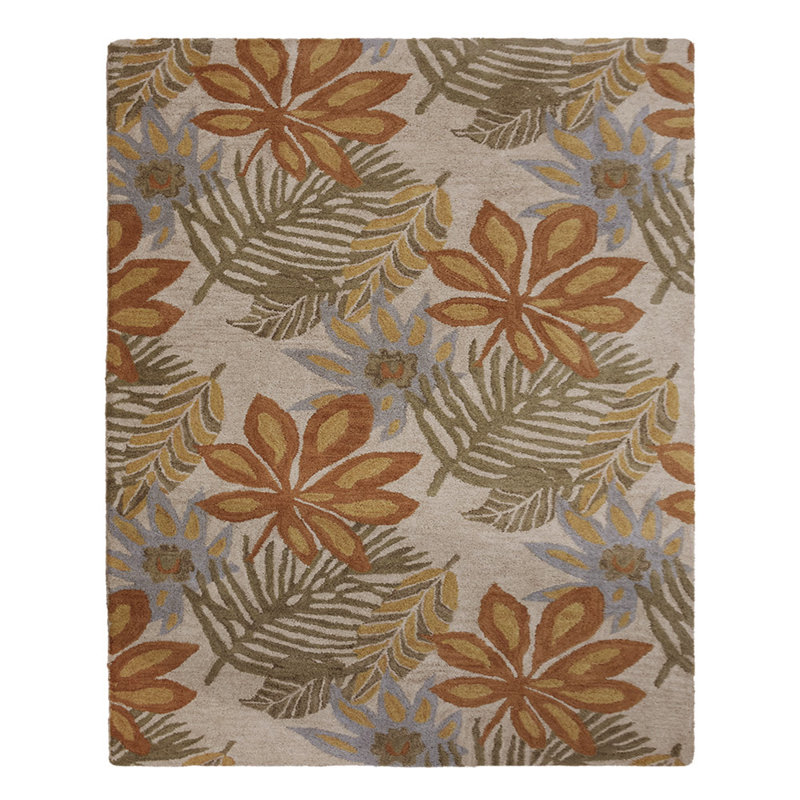 Tapis rectangulaires en laine touffetés à la main Stantonsburg, Rectangle 6 pi x 9 pi