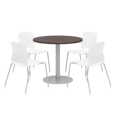 Round Breakroom Table and Chair Set
