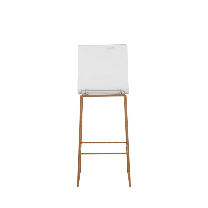 King Stool, Antique Gold, Bar Stool (30.25" Seat Height)