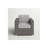 Minnesota Wicker Club Chair - Grey, Chair-276357875