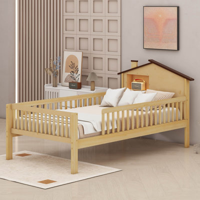 Lit plateforme en bois avec DEL
