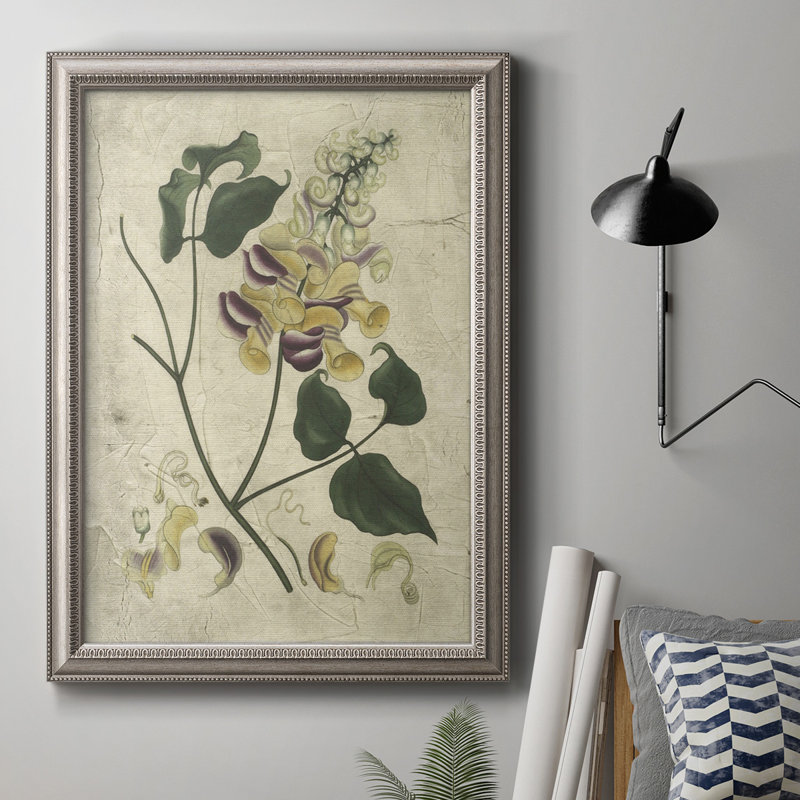 «Aubergine Florals I», reproduction d'art sur toile, L 16 po x H 20 po