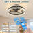 Ceiling Fans with Lights and Remote, Black Low Profile Ceiling Fan, 3000-6000K Dimmable Modern Flush Mount LED Fan Light, 6 Wind Speeds-142362600