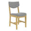 Ensemble de salle à manger 5 pièces Rustic - 1 table en bois massif + 4 chaises rembourrées-2084209273