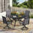 4-Person Aluminum Round Patio Dining Table-114986183-107190699