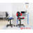 Aldous 360° Swivel Writing Office Task Chair with Mesh Back and Adjustable Height-418625545