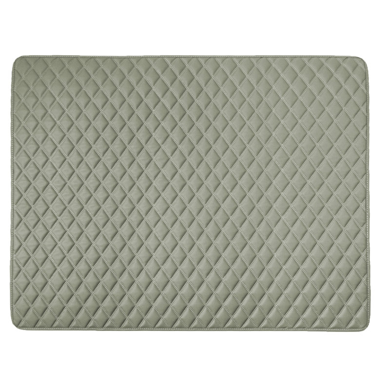 Odoms Non-Slip Door Mat, Gray, 46" L x 40" W