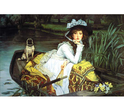 " Young Woman Looking In A Boat "