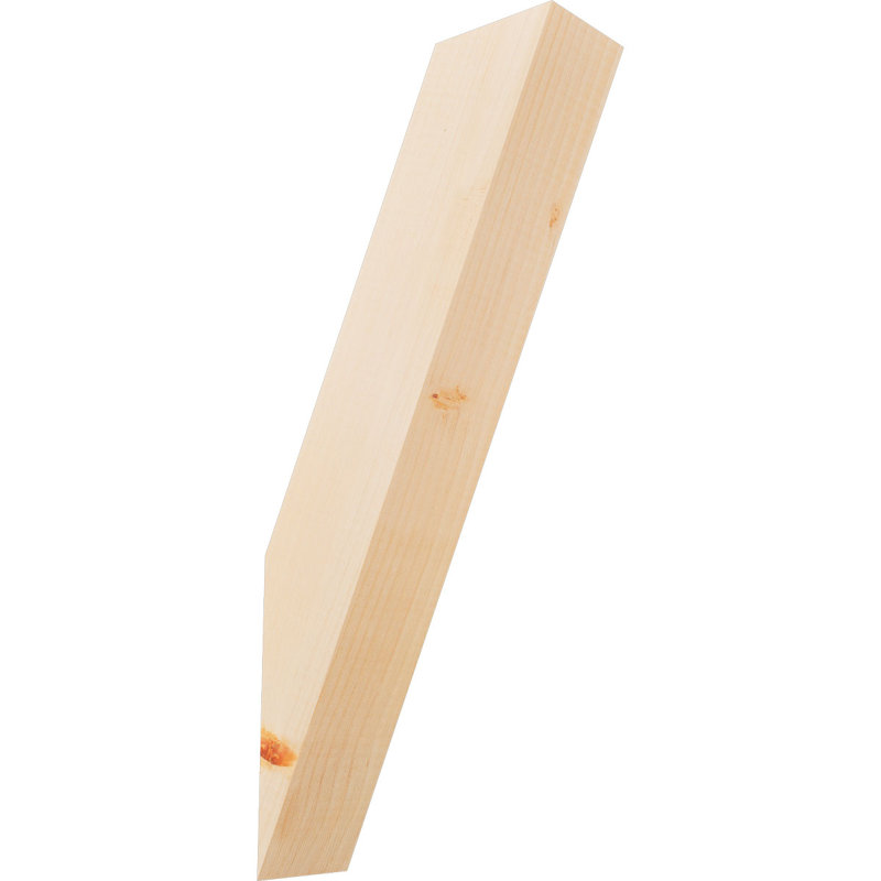 Attelle de genou traditionnelle, H 22 po x l 3,5 po x P 10 po, Douglas (lisse)
