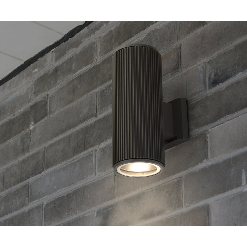 Kemira 2 - Bulb 27.6cm H Outdoor Armed Sconce, Black