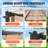 Outdoor Retractable Pergola with Sun Shade Canopy Aluminum-106897478-106897480