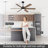 60" Farmhouse Ceiling Fans with Lights and Remote,Industrial Large Ceiling Fan with 6-Speed Reversible DC Motor,Ceiling Fan with Light for Living bedroom Patio