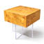 Table de bout carrée Burl