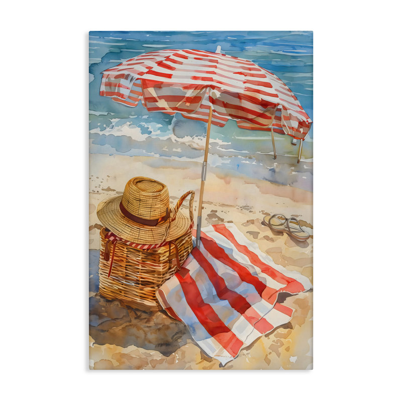 Toile Classic Beach Vibe, design par LSR Design Studio, H 24 po x l 16 po