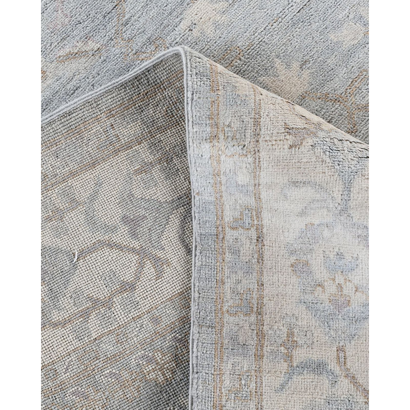 Floral One-of-a-Kind 8'1" x 9'6" Hand Knotted Area Rug
