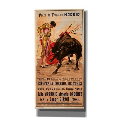 «Matador Barcelona II» par Vintage Posters, art mural sur toile