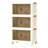 Foldable Storage Bins with Lid with 4Pcs 360Â° Rotatable Wheels Set Of 3