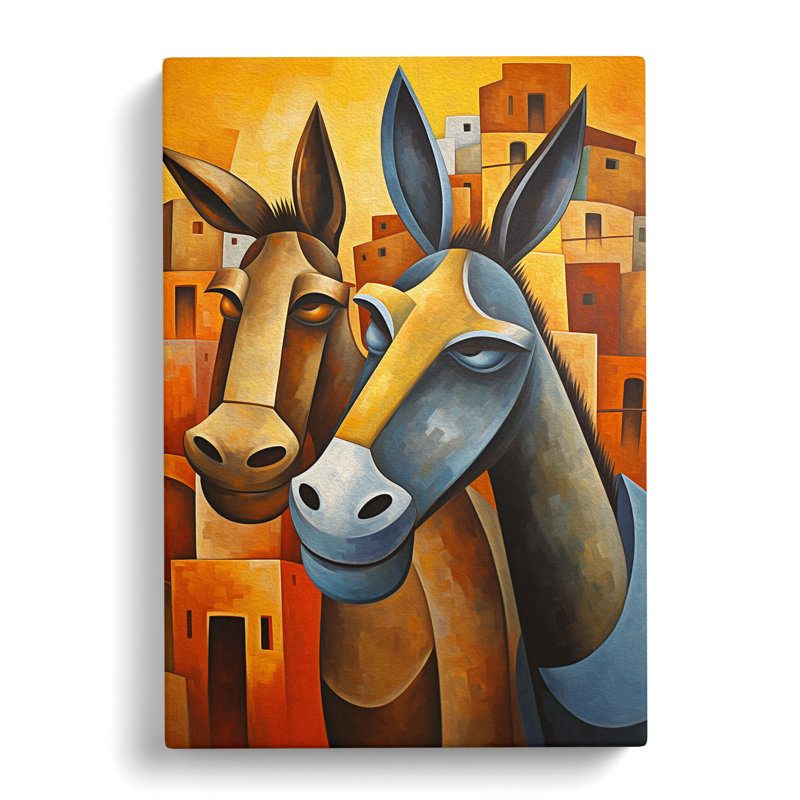 Donkey - Wrapped Canvas, 76cm H x 50cm W x 3cm D