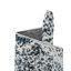 Tapis bleu marine / ivoire en polyester tissé à la machine Massie-242072559