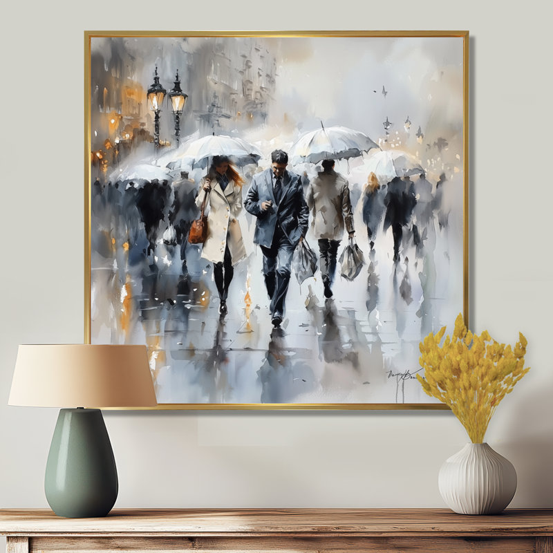 «Vienna City In Winter III», reproduction d'art de Vienne, H 16 po x l 16 po, Doré