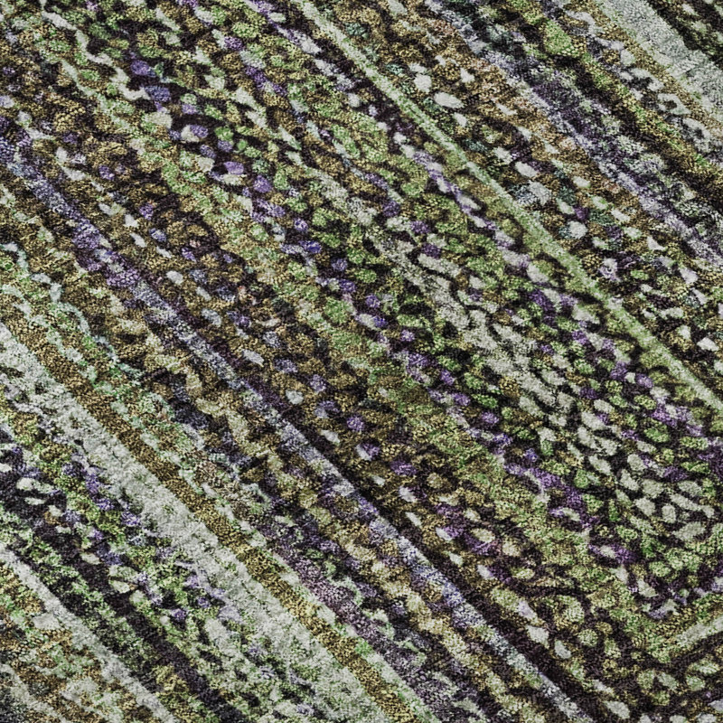 Premium Machine Washable Bucz AMF1725 Geometric Rug, Runner 2'3" x 7'6"