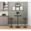Table de bar / coin-repas réglable Dakota en gris et brun-346617638