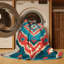  Tapis lavable Zuni Diamonds Southwestern-932444973