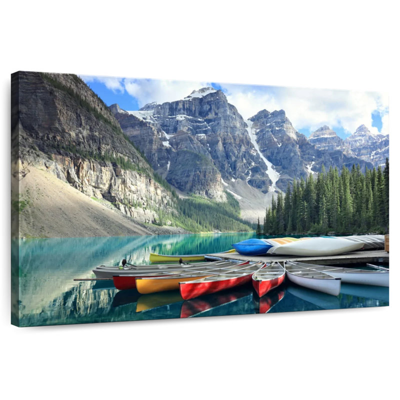 Mehar Moraine Lake Canoes, H 24 po x l 36 po