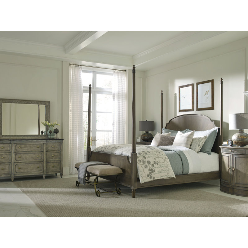 Commode 9 tiroirs avec miroir Ainsley