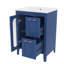 Meuble-lavabo moderne de 24 po avec lavabo en céramique, meuble-lavabo encastré et porte à 2 tiroirs-903093963